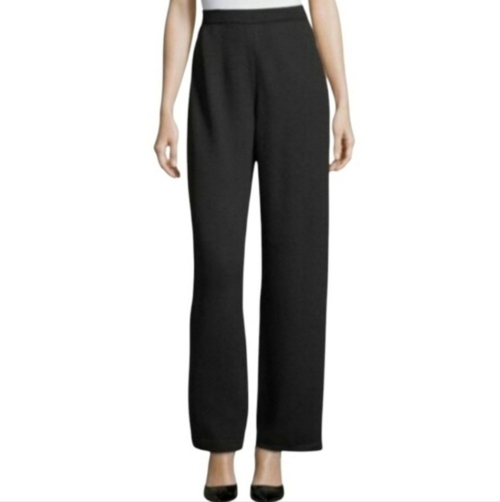 St. John Basics Black Santana Knit Pants
